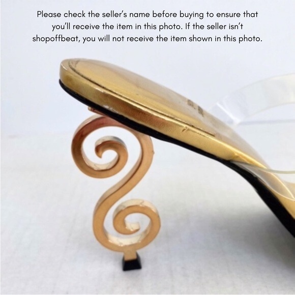 NEW Jeffrey Campbell Deity Sandal Clear Gold 11 - Picture 13 of 16